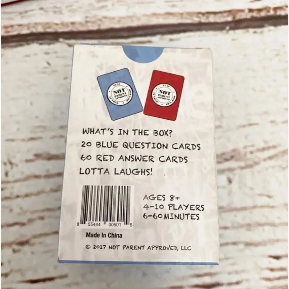 NOT PARENT APPROVED Card Game For Kids And Families Plus Expansion Pack #1